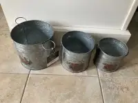 Galvanized pots new 