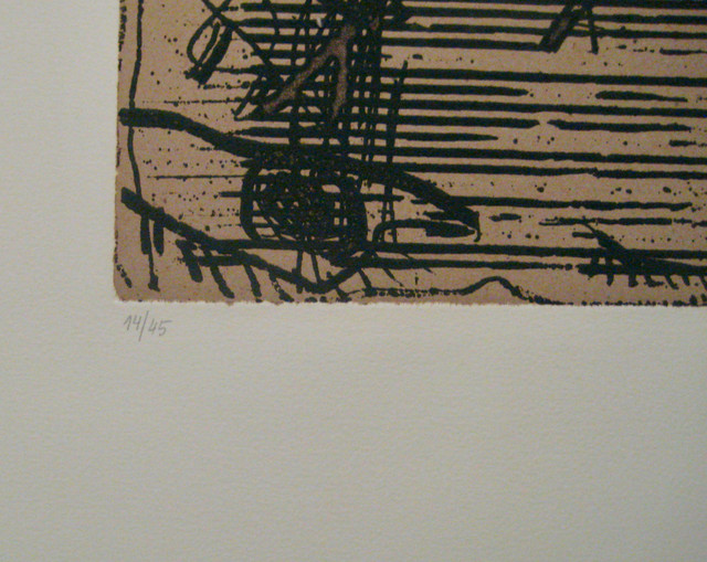 Antoni Tàpies ( 1923-2012 ) Eau-Forte, petit tirage 45 dans Art et objets de collection  à Laval/Rive Nord - Image 2