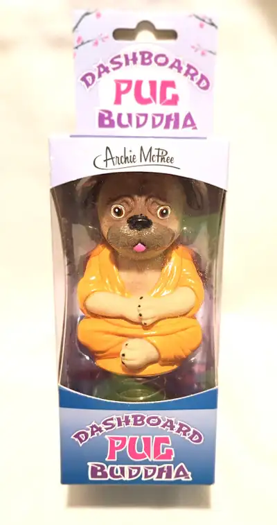 Brand: Archie McPhee (also sold under the Accoutrements brand) Description: A pug in a Buddhist monk...