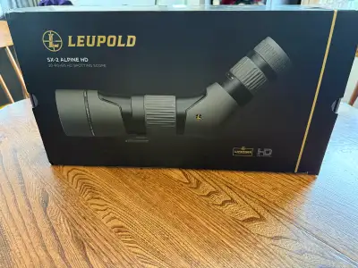 Basically new in box Leupold spotting scope. Only used once and put back in the box. Comes with neop...