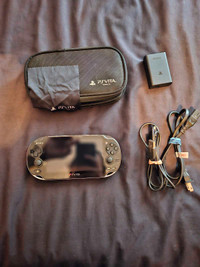 Used Modded PSVita Black with 128gb SD card & accessories