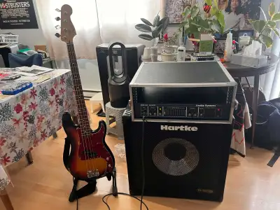 Fender P-Bass - Hartke 350w Amp - 115XL Cabinet $2700, View more