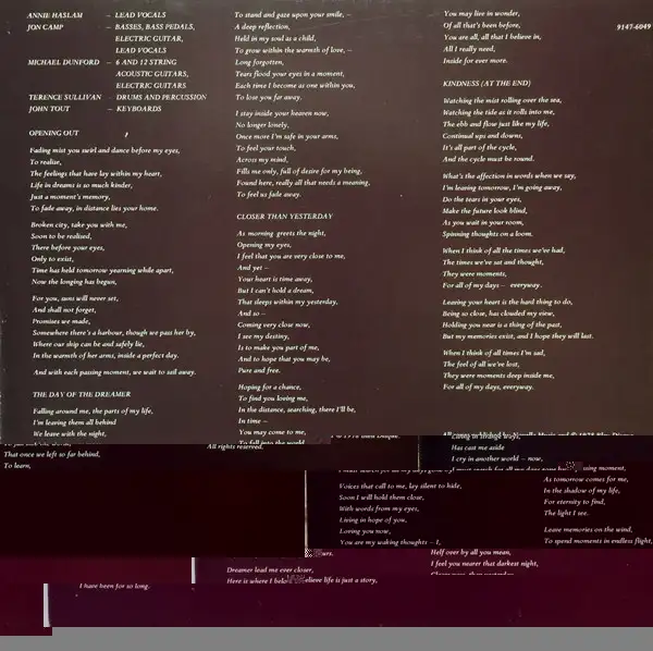 A Song For All Seasons 1978 8th LP record album by Renaissance in CDs, DVDs & Blu-ray in Markham / York Region - Image 5