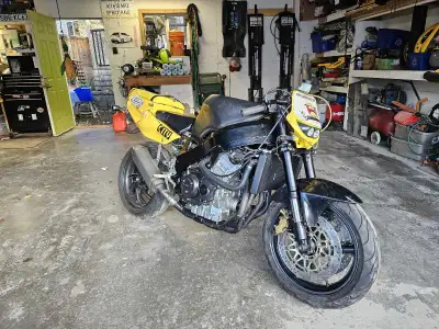 Don't ask if its available. In person offers only. Running, and driving 900rr. No plastics. What you...