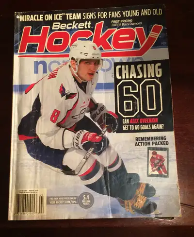 Beckett Price Guide Mensuel- avec Alex Ovechkin en page de couverture et des milliers de référence s...