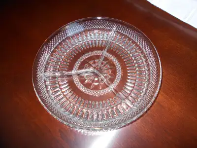 Large Glass Serving Platter / Relish Dish, View more