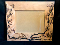 Fractal Burned Birch Photo Frame - Landscape