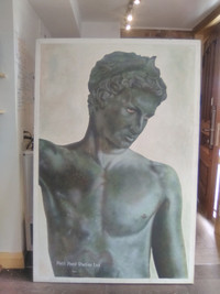 painting on canvas mythology man image from Patti prest studios