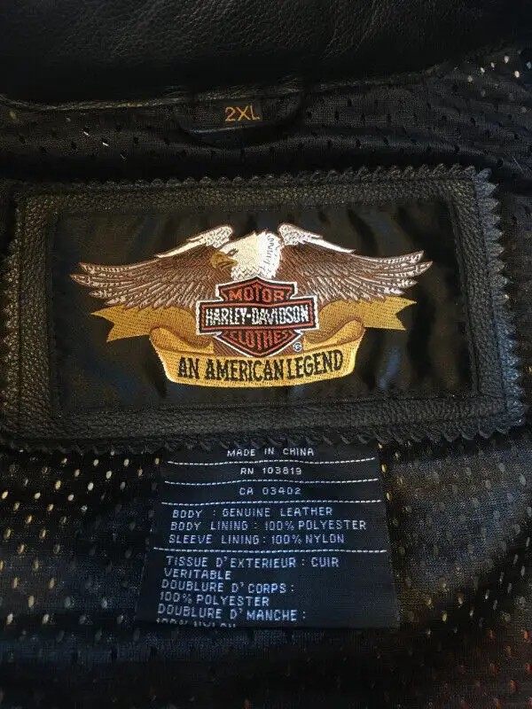 Harley Davidson Men's Leather Jacket New / Manteau Cuir Homme in Men's in Laval / North Shore - Image 9