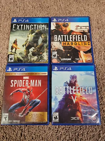 4 Playstation 4 games, View more