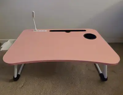 Foldable Bed Notebook Food Table Tray with 4 USB Ports, LED Lamp, View more