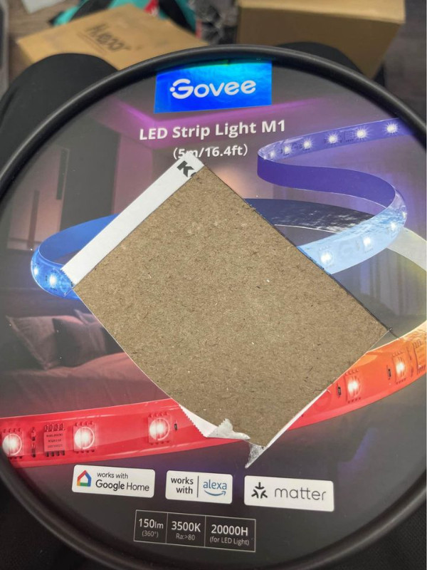 Govee M1 RGBIC LED Strip Lights with Matter, 16.4ft WiFi Lights in Indoor Lighting & Fans in Mississauga / Peel Region - Image 3