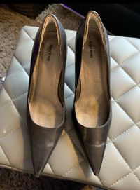 Black Leather Pumps - Size 9