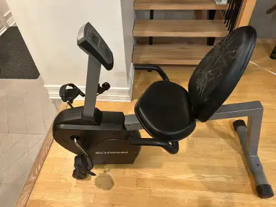 Used Schwinn recumbent exercise bike for sale in good working condition. Comfortable padded seat wit...