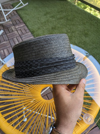 Vintage Porkpie Fedora Summer Hat 