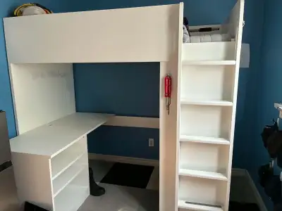 Ikea Bed + Desk + Mattress Set, View more