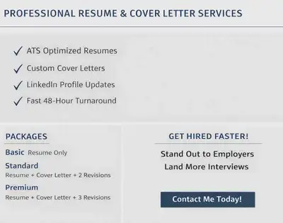 Professional Resume & Cover Letter Editing – ATS Optimized, View more