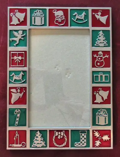 Pewter Christmas Picture Frame, View more