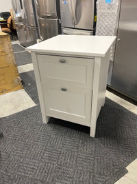 NEW 2 Drawer Cabinet with Satin Chrome Hardware 