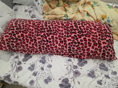 Pink Leopard Print Body Pillow, View more