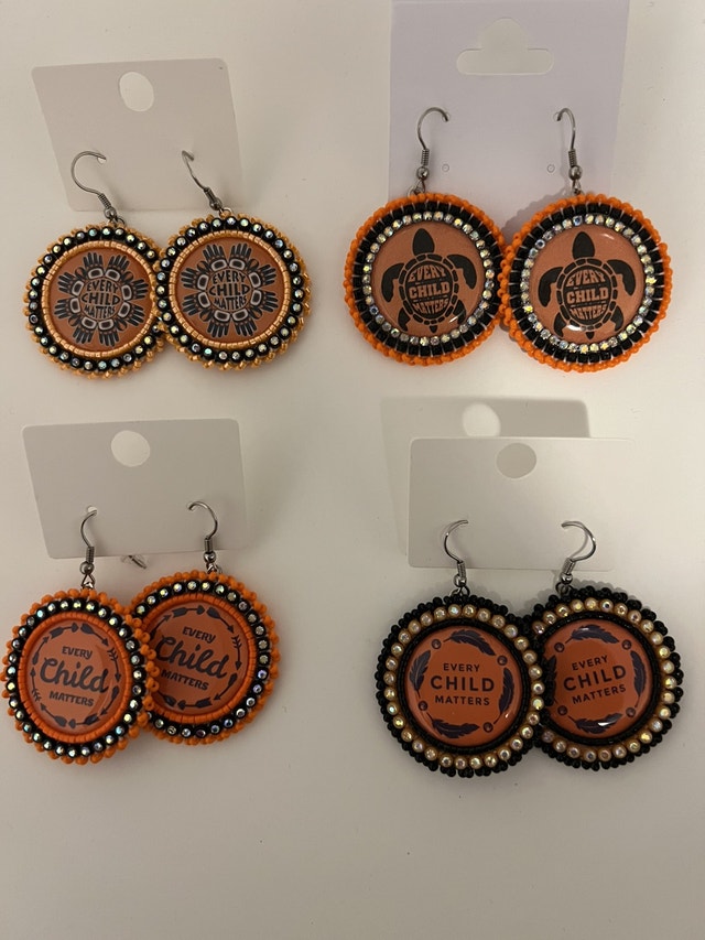 Beaded earrings ( Every Child Matters) Jewellery & Watches Winnipeg