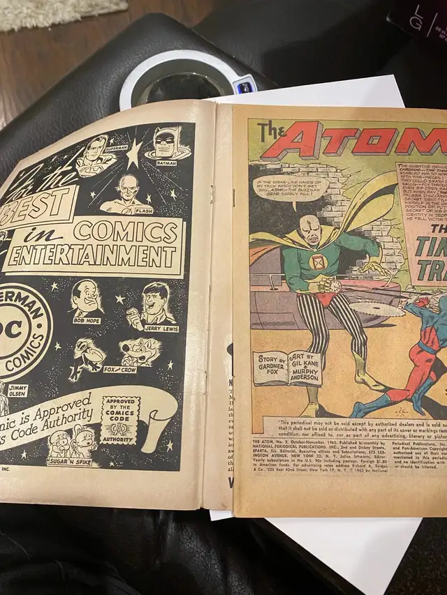 DC COMICS THE ATOM #3 1962 vg63793712046849122