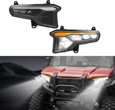 Headlights for 2024+ Polaris BNIB, View more
