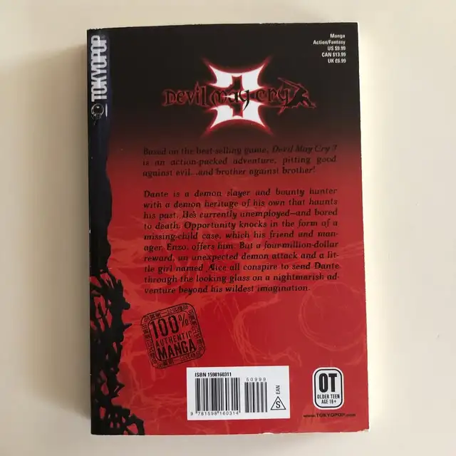 Devil May Cry 3 Manga Code: 1 "DANTE" (OOP, Very Rare) TokyoPop in Comics & Graphic Novels in Kingston - Image 3