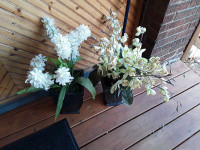 2 artificial floral arrangements ... Runnymede subway