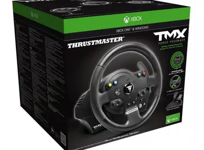 Thrustmaster TMX Racing Wheel for Xbox One - NEW IN BOX Grab the wheel, put the pedal to the metal,...
