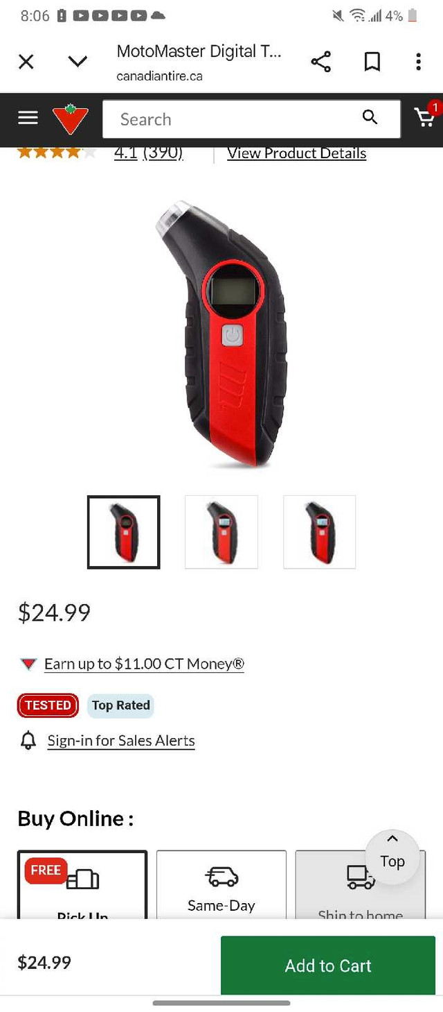 motomaster digital tire guage  in Tires & Rims in City of Toronto - Image 2