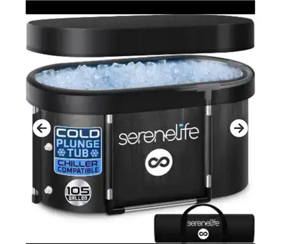 SERENELIFE 105 GAL INFLATABLE COLD PLUNGE TUB Brand new in sealed box