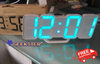 Large Multi-Colour LED Clock with Temp Display - FREE SHIPPING!