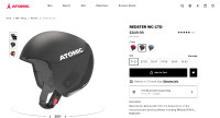 Atomic certified downhill ski/snowboard racing helmet
