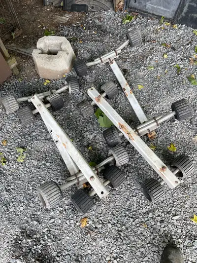 Make an offer. I convert my ez loader trailer to bunks. Front and back roller assemblies. Only one d...