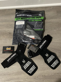 Meister elite weightlifting grips size L-XL