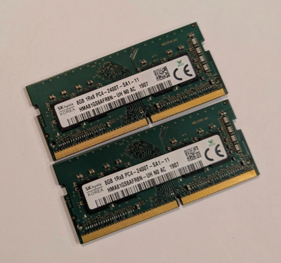 SK Hynix 16GB (2x8GB) 1Rx8 PC4-2400T HMA81GS6AFR8N-UH DDR4, View more