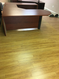 Used expresso colour u shape executive desk for sale.