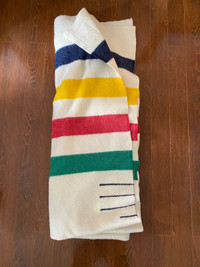 100% wool, authentic Hudson’s Bay blanket 