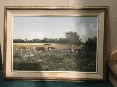 This painting was commissioned by Intercontinental Packers and had Herman Friesen (Saskatchewan arti...