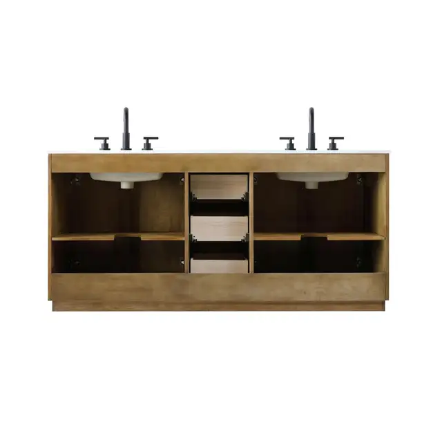 72” Double Bathroom Vanity Sink Cabinet Marble Top - Brand New in Cabinets & Countertops in Oakville / Halton Region - Image 6