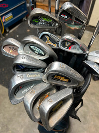 Assorted clubs  5,6,7,8,9,PW,W