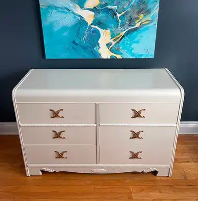 Vintage Art Deco 6-Drawer Dresser, View more