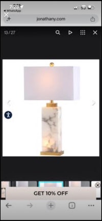 New ELIZABETH 27.5" ALABASTER LED TABLE Marble LAMP Mississauga / Peel Region Toronto (GTA) Preview