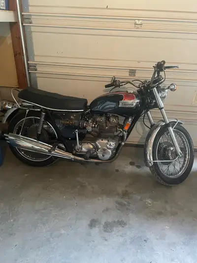 1973 Triumph Trident 750 triple, Appraised at 10k. All original or new old stock. Andrew 416-574-251...