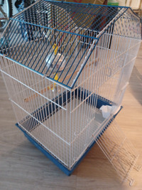 Birdcage with a swing and disco-ball like new