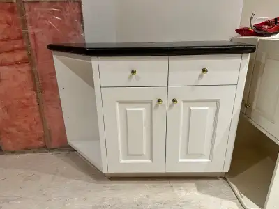 2 side Cabinets with granite top , View more