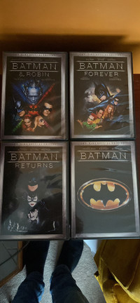 4 Batman movies on DVD. $20 for all. 