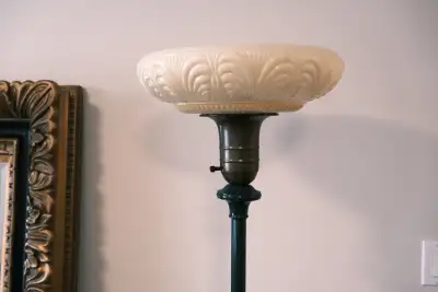 Art deco style vintage floor lamp, View more