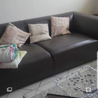 Gd canapé moderne cuire véritable / big real leather couch sofa 